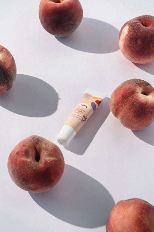 Trew Cosmetic | Day Lip Balm White Peach Aroma 100% Natural & Vegan - Rêves Silk Company