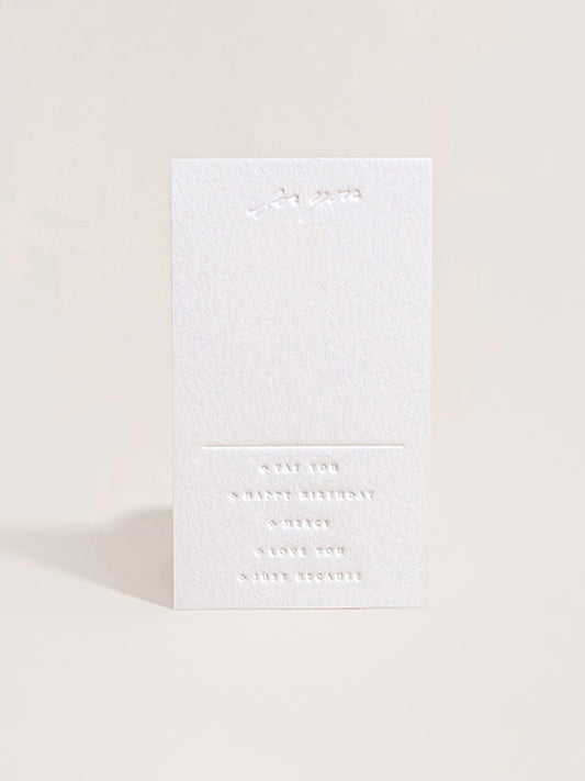 Gift Wrap | Wilde House Paper Mini Notecard (Add on Only) - Rêves Silk Company