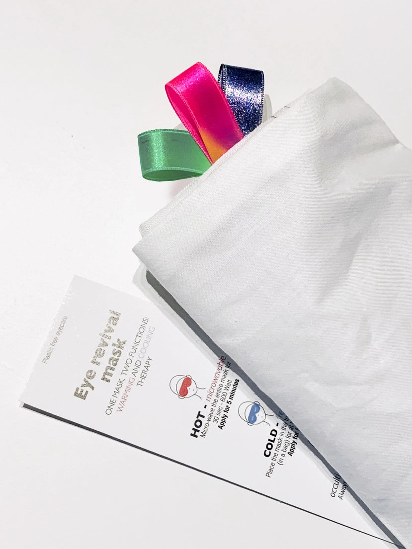 SOOPZ x RÊVES-  Relaxing Eye Mask - White Linen/Lavender