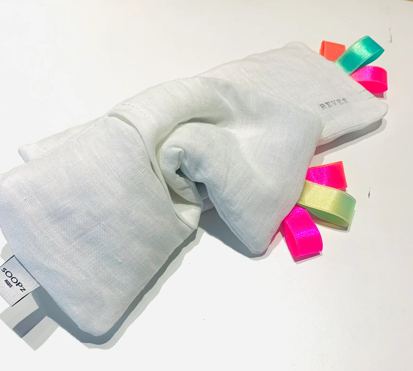 SOOPZ x RÊVES-  Relaxing Eye Mask - White Linen/Lavender