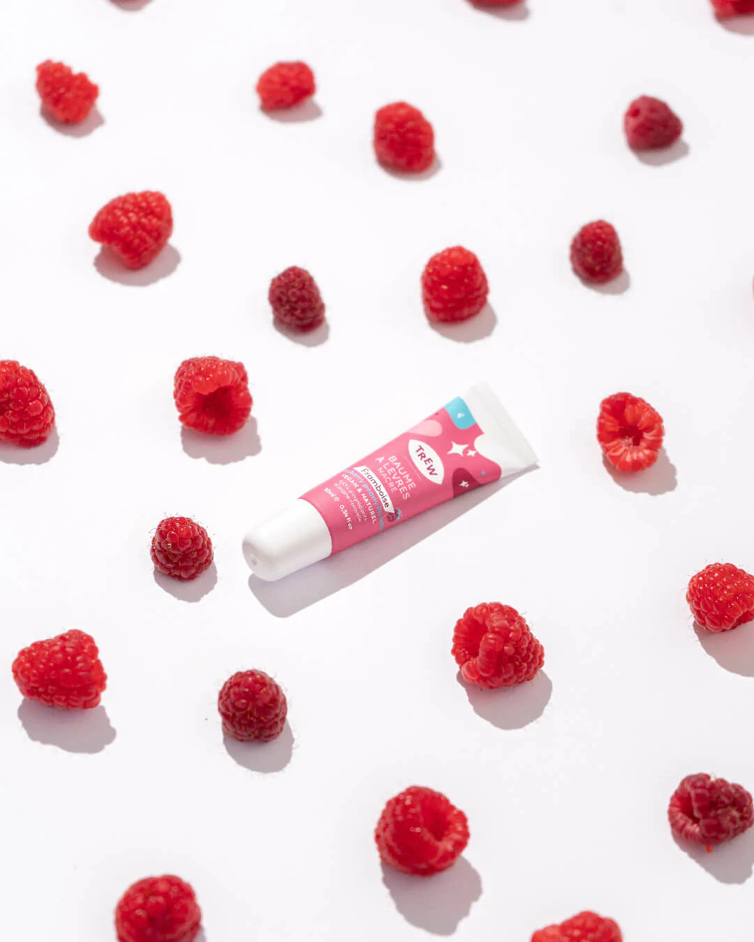 Trew Cosmetics | Pearl Lip Balm Raspberry Aroma 100% Natural & Vegan - Rêves Silk Company
